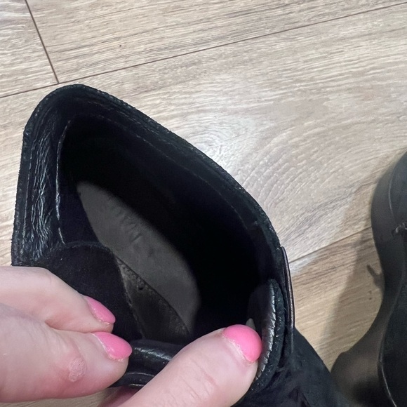 NAOT ankle wedge booties in black with shimmering design - Picture 11 of 11